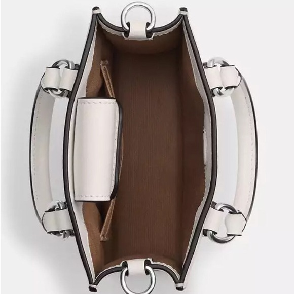 NWT Coach North South Mini Tote In Signature Canvas - Picture 5 of 14